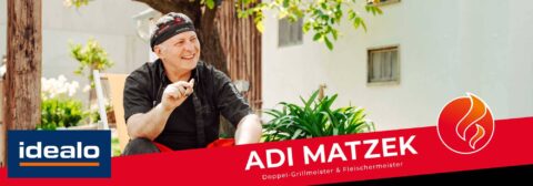 Adi Matzek mit Zigarre