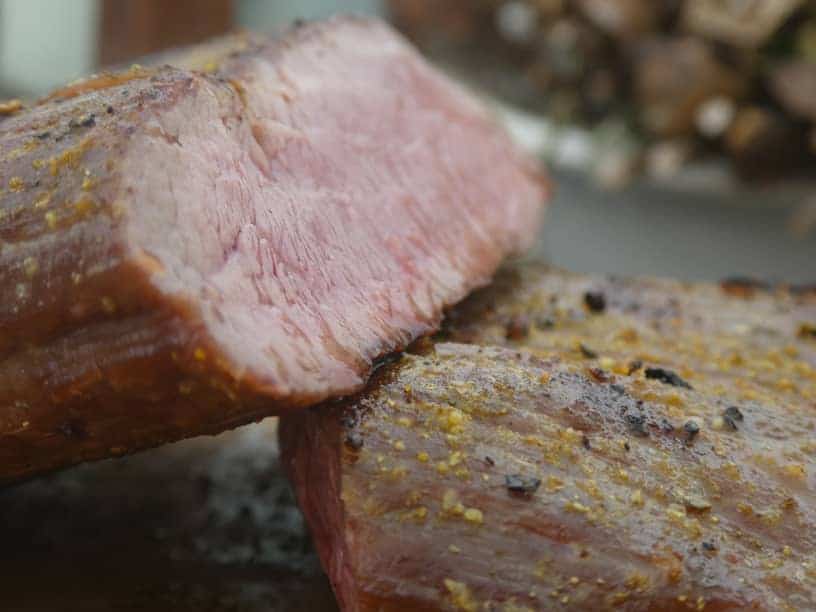 Flank Steak augeschnitten innen rosa
